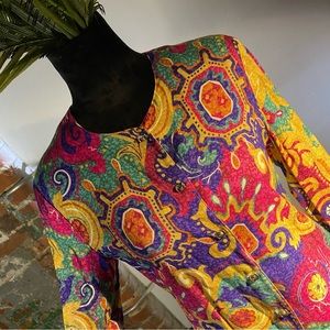 Vintage Norton McNaughton Colorful Blazer Size M